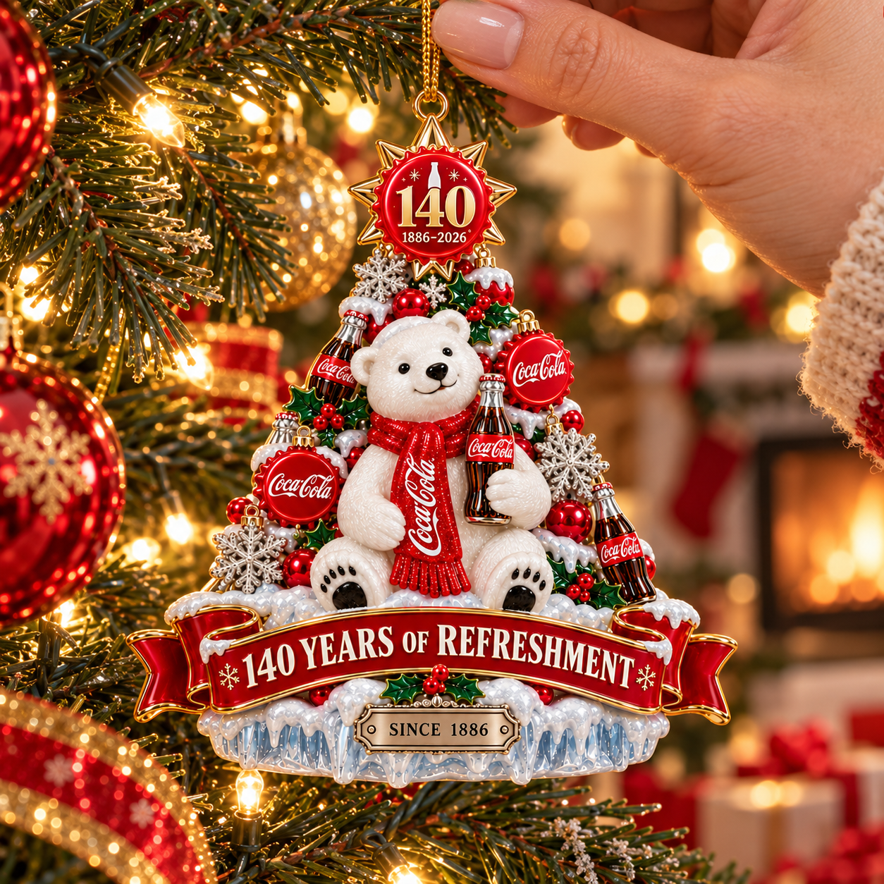 Made for the Christmases You Remember – Coca-Cola 140th Anniversary Tree Ornament