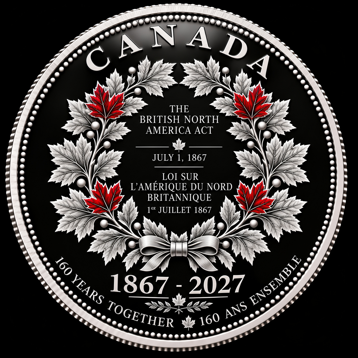 🍁 A Tribute to Heritage & Timeless Pride –  Canada 160th Anniversary Legacy Coin