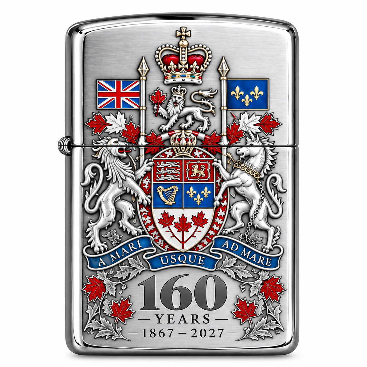 🍁 🇨🇦 Canada 160 Years — Commemorative Legendary Tribute Fire Lighter