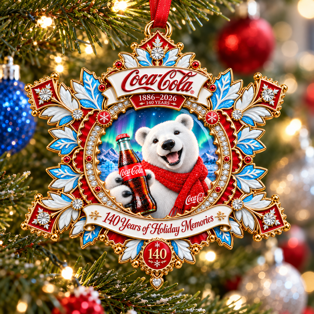 Made for the Christmases You Remember – Coca-Cola 140th Anniversary Tree Ornament