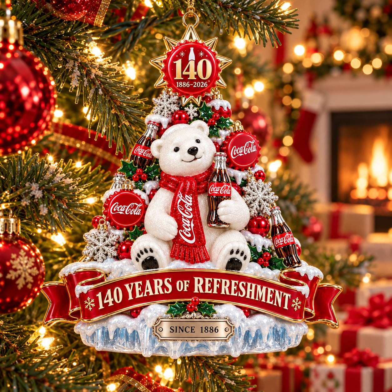 Made for the Christmases You Remember – Coca-Cola 140th Anniversary Tree Ornament