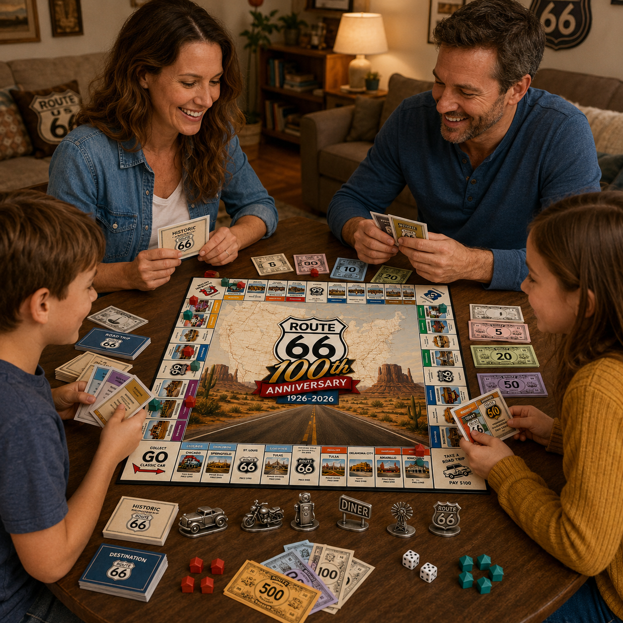 Route 66 Centennial Road Trip | Commemorative Board Game Set