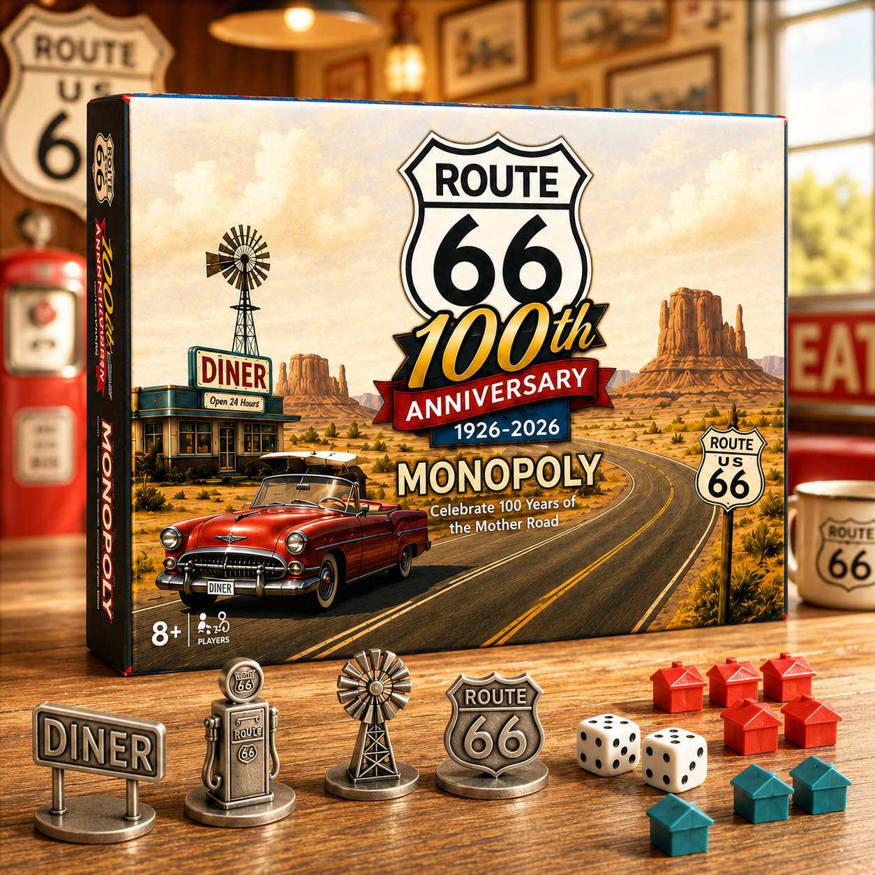 Route 66 Centennial Road Trip | Commemorative Board Game Set