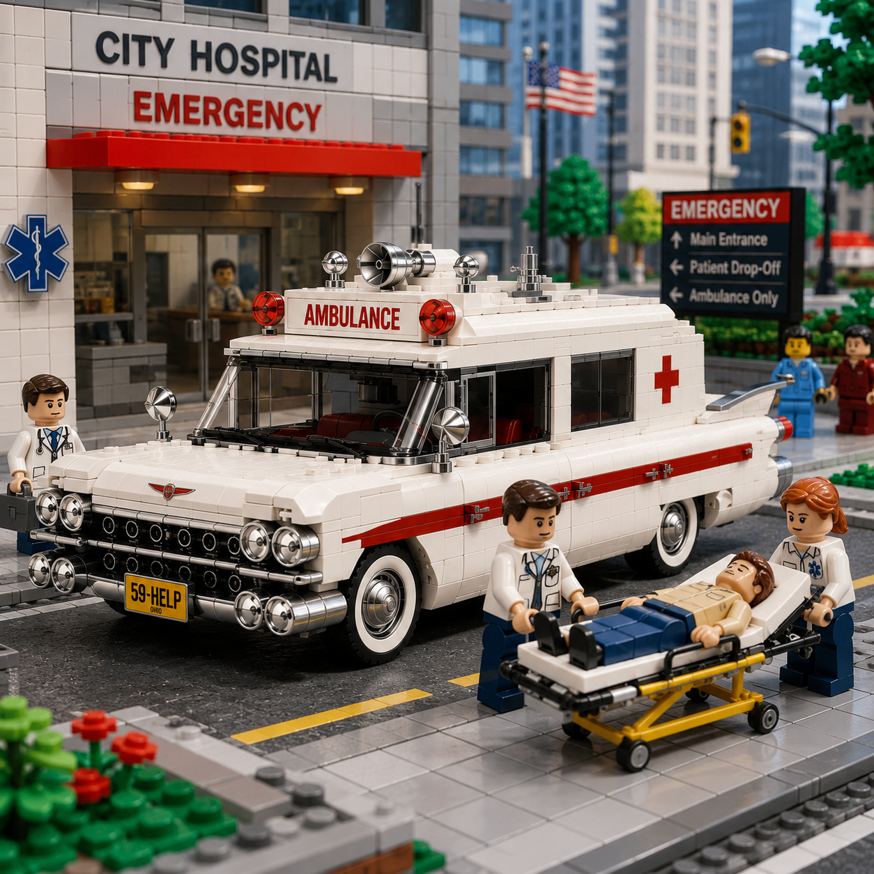 1959 Miller-Meteor Sentinel Ambulance | 67th Anniversary Commemorative Building Set