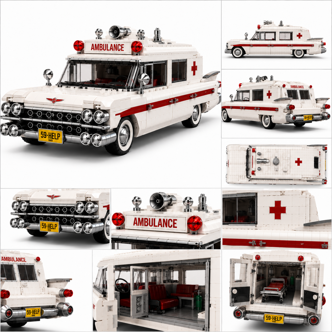 1959 Miller-Meteor Sentinel Ambulance | 67th Anniversary Commemorative Building Set