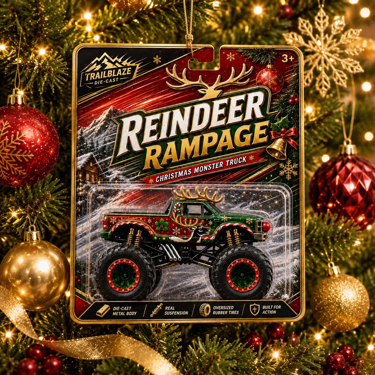 Reindeer Rampage Christmas Monster Truck