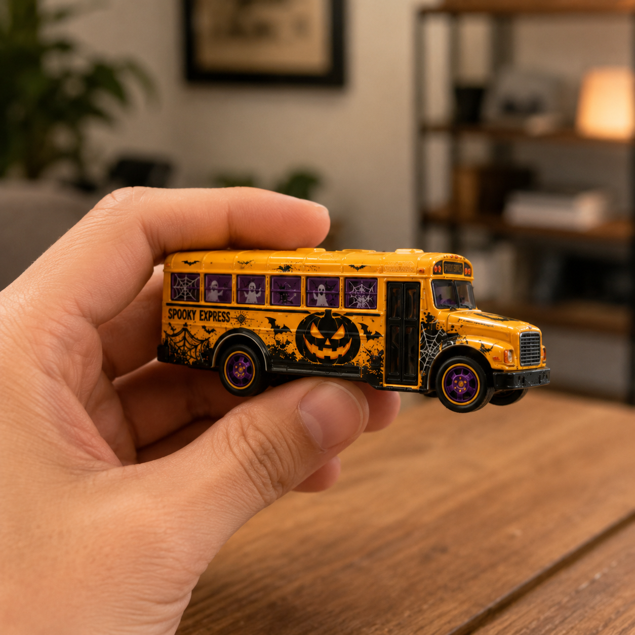 🎃 Midnight Route Halloween School Bus Die-Cast Collectible