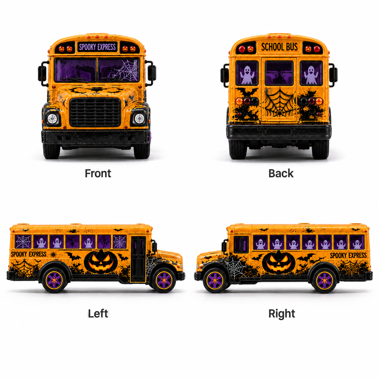 🎃 Midnight Route Halloween School Bus Die-Cast Collectible