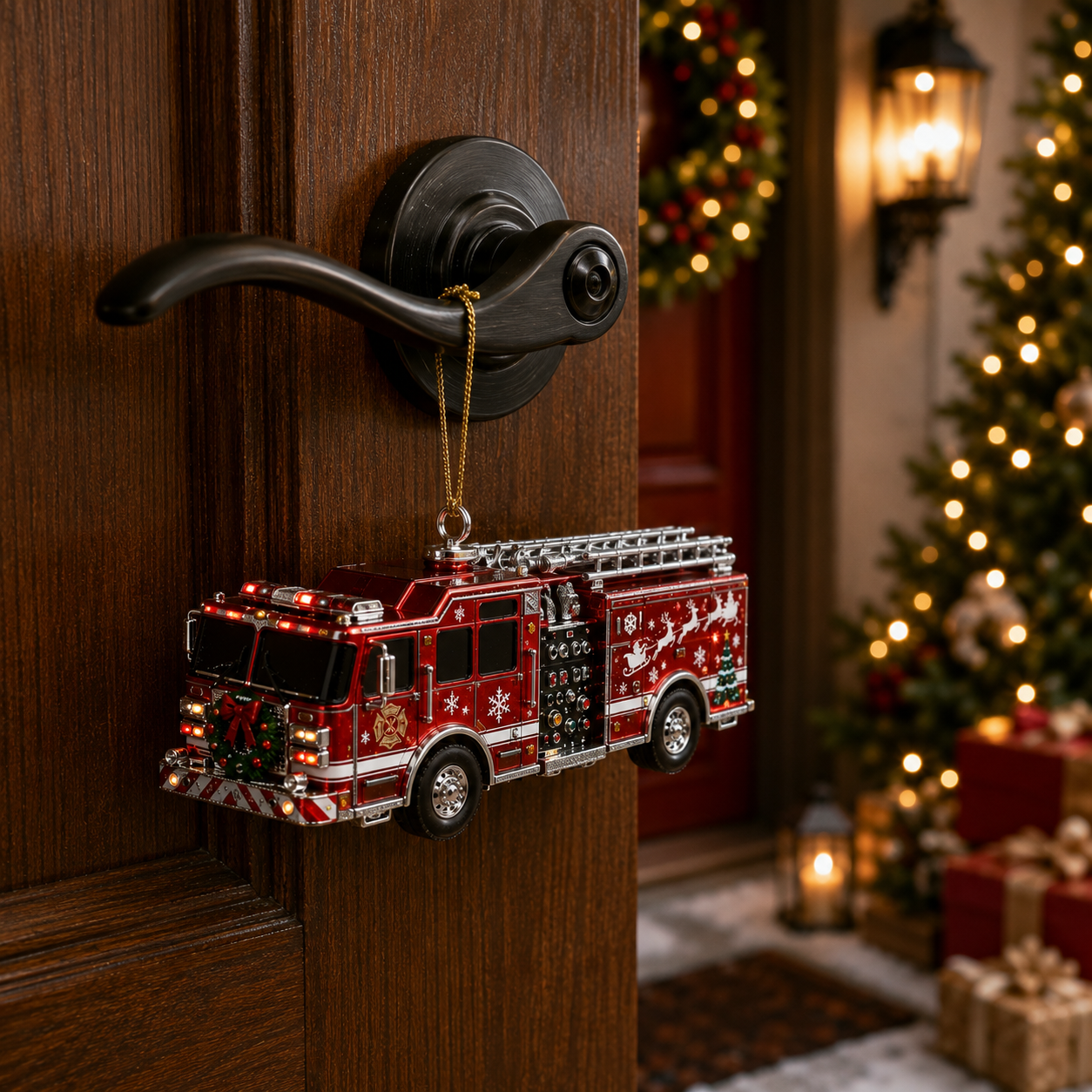 Holiday Fire Engine Christmas Ornament | Collector Gift Edition
