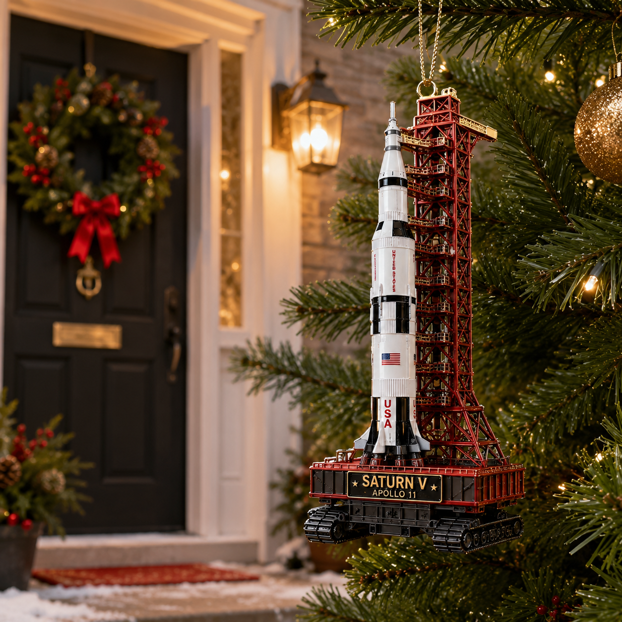 🚀 Saturn V & Mobile Launcher Apollo 11 57th Anniversary Commemorative Ornament