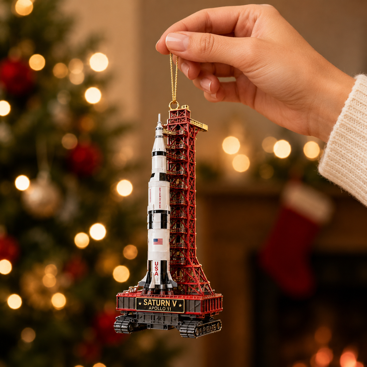 🚀 Saturn V & Mobile Launcher Apollo 11 57th Anniversary Commemorative Ornament