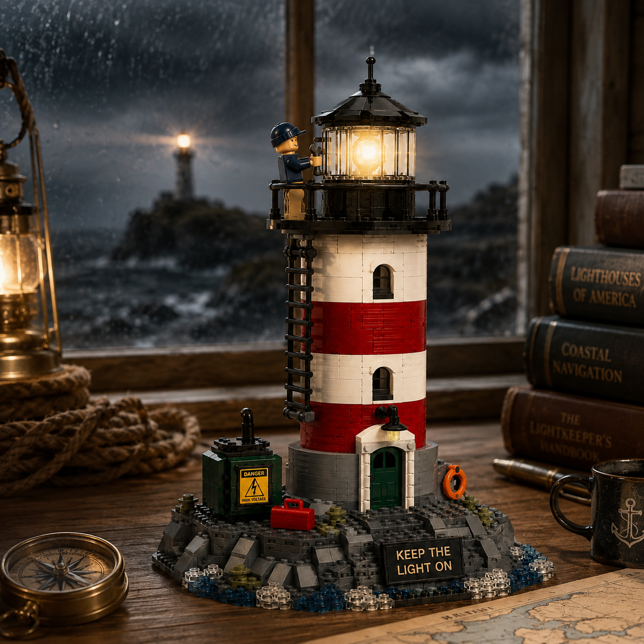 KEEP THE LIGHT ON — Stormwatch Lighthouse Building Set