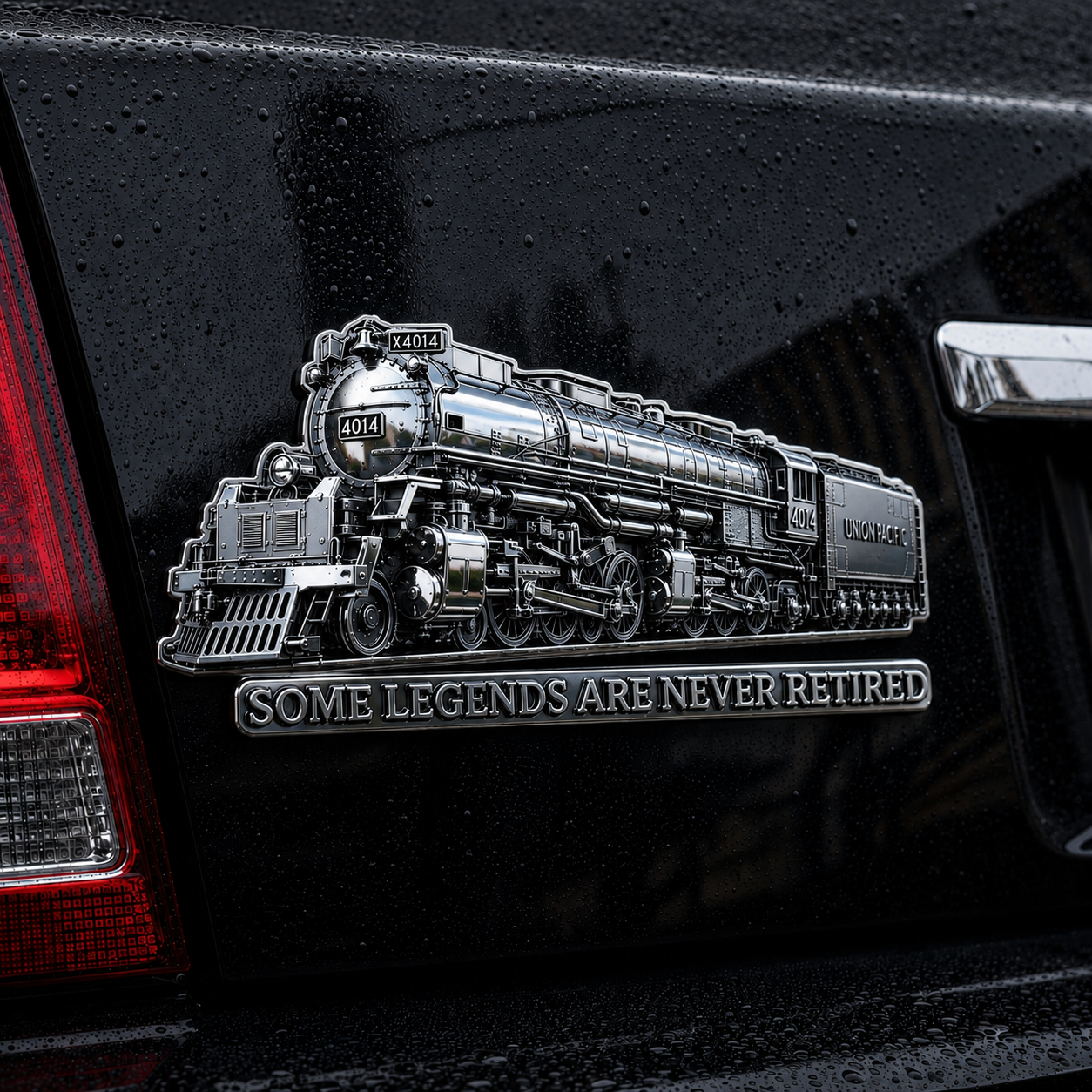 Big Boy 4014 “Some Legends Are Never Retired” 3D Metal Car Emblem