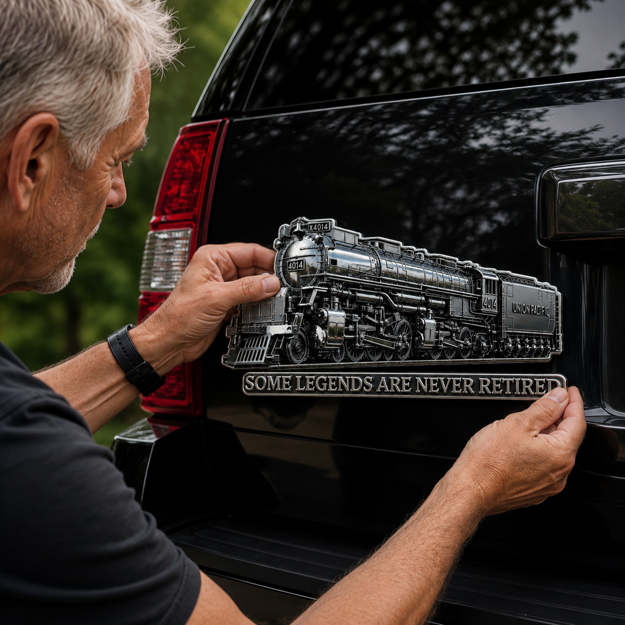 Big Boy 4014 “Some Legends Are Never Retired” 3D Metal Car Emblem