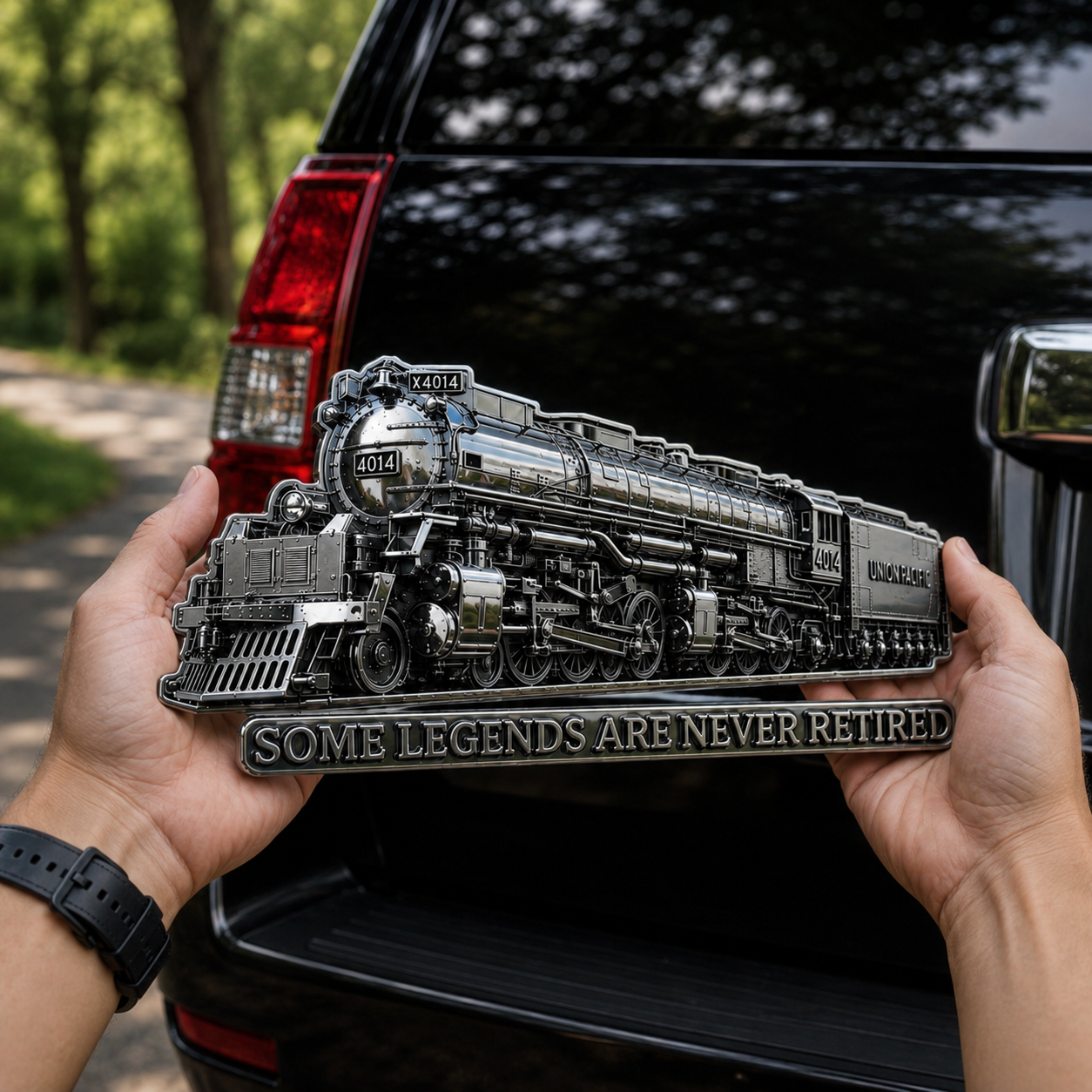 Big Boy 4014 “Some Legends Are Never Retired” 3D Metal Car Emblem