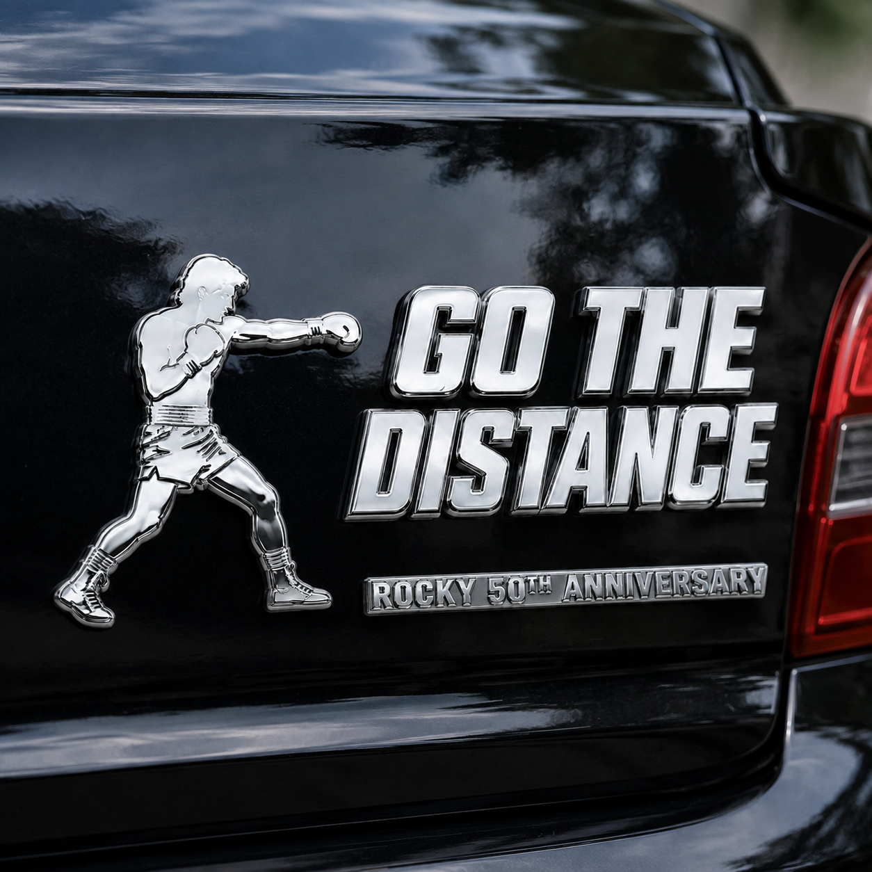 Go the Distance – 50 Years of Fighting Spirit 3D Metal Car Emblem Set