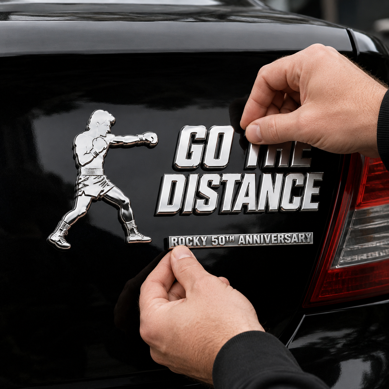 Go the Distance – 50 Years of Fighting Spirit 3D Metal Car Emblem Set