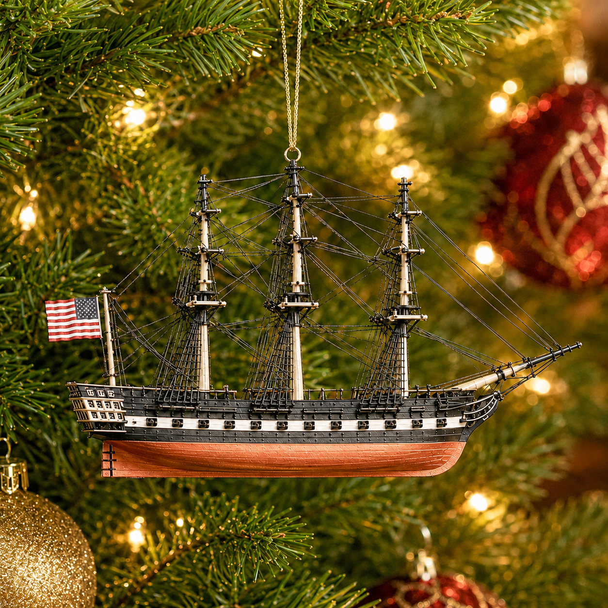 USS Constitution America’s Ship of State 229th Anniversary Commemorative Ornament