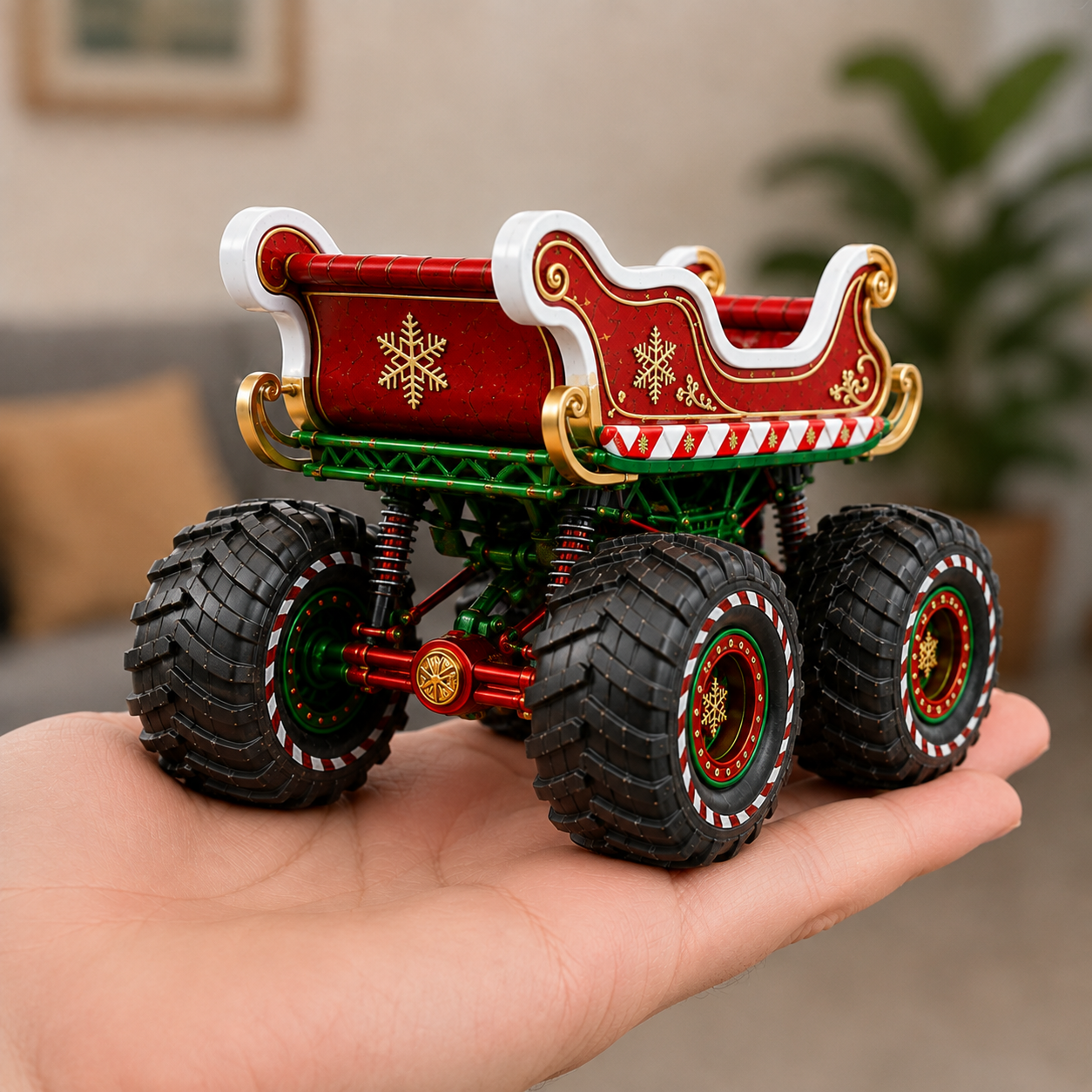 XMAS Holiday Edition Sleigh Monster Truck