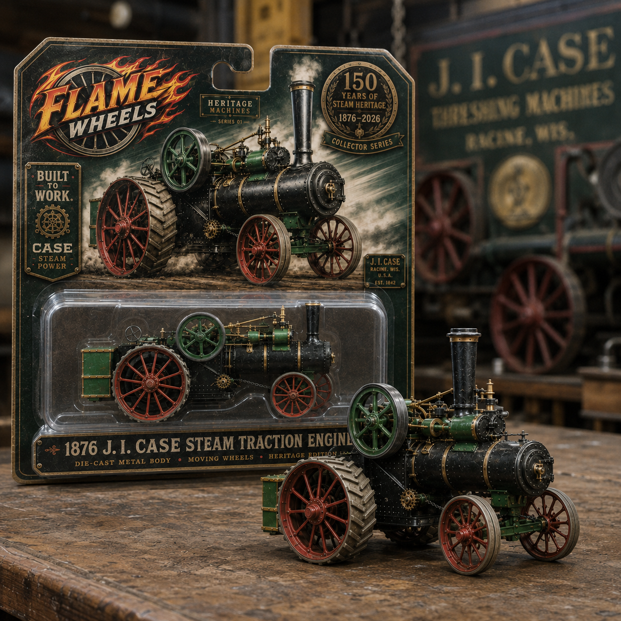 ⚙️ 150th Anniversary  1876 J.I. Case Steam Traction Engine Collector Car
