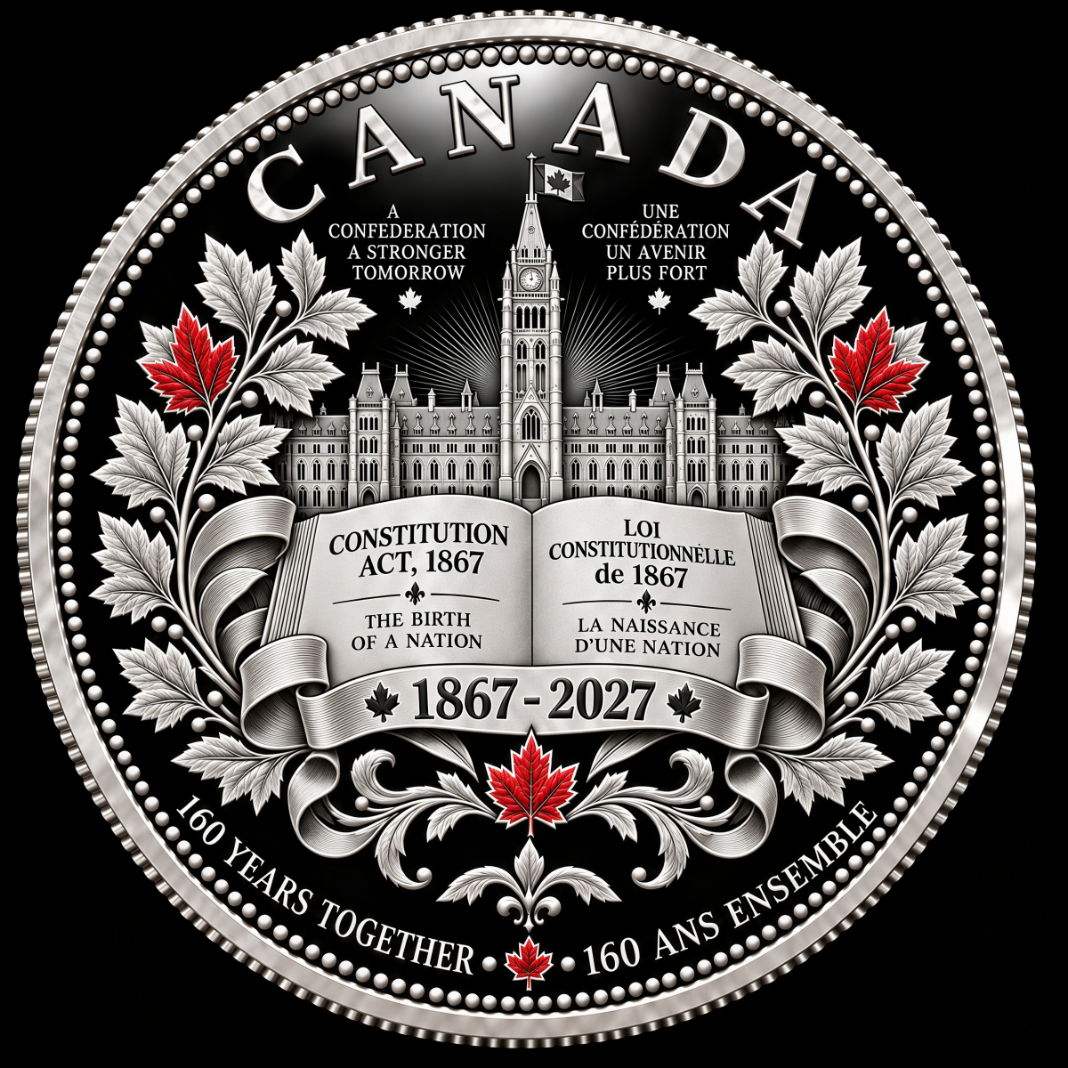 🍁 A Tribute to Heritage & Timeless Pride –  Canada 160th Anniversary Legacy Coin