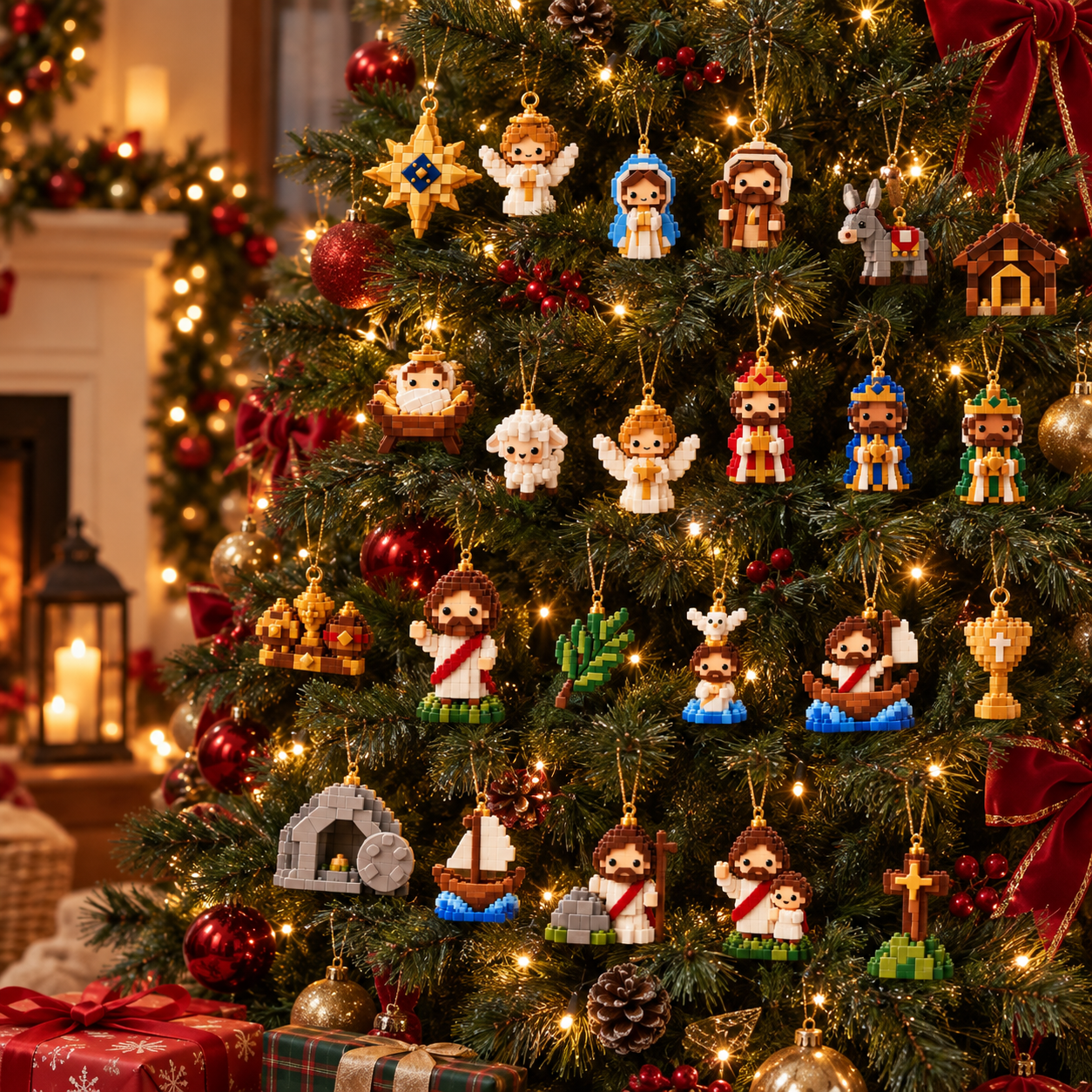 Faith & Hope Mini Jesus Story Brick Ornament Advent Calendar