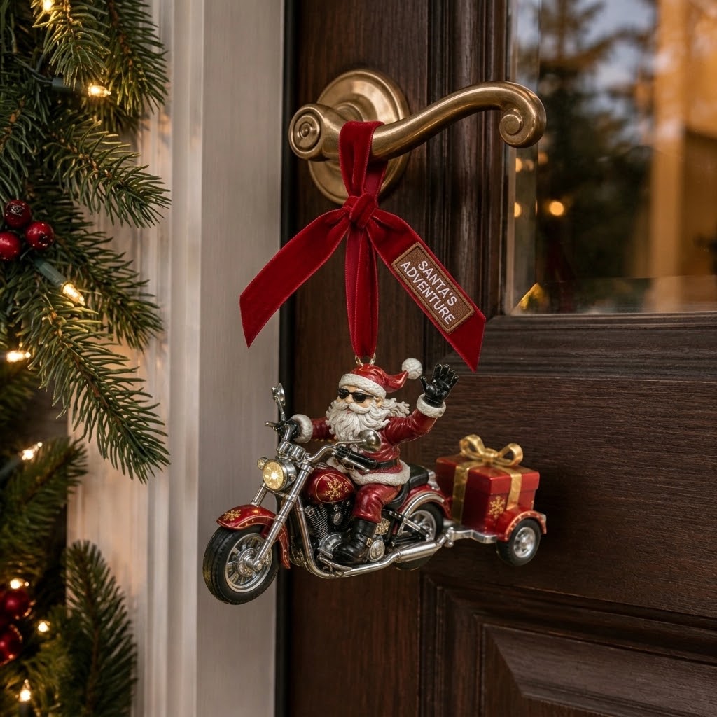 Christmas Harley Legendary Santa Rider Ornament