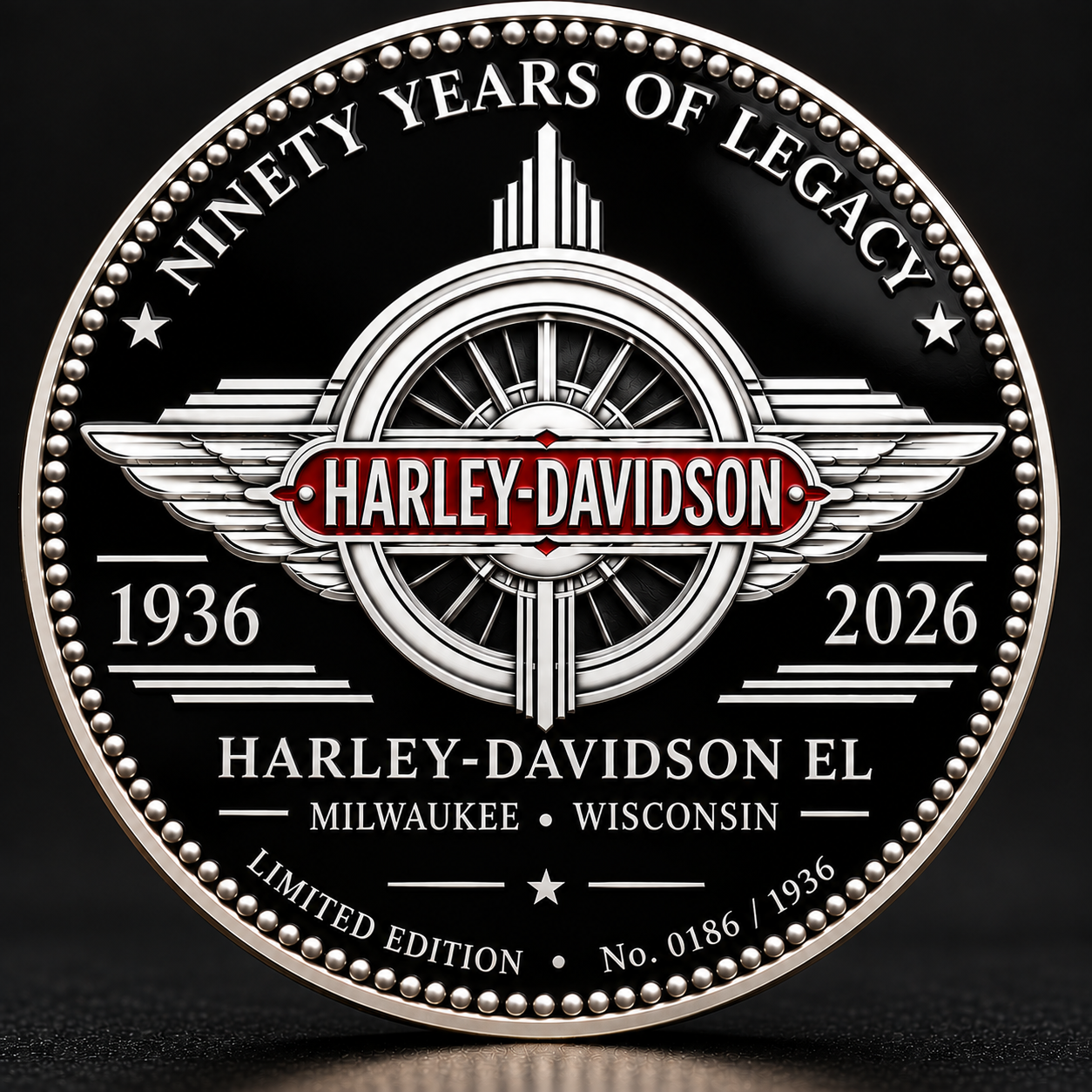 The Ride That Became a Legend — 1936 Harley-Davidson EL 90th Anniversary Legendary Commemorative Coins