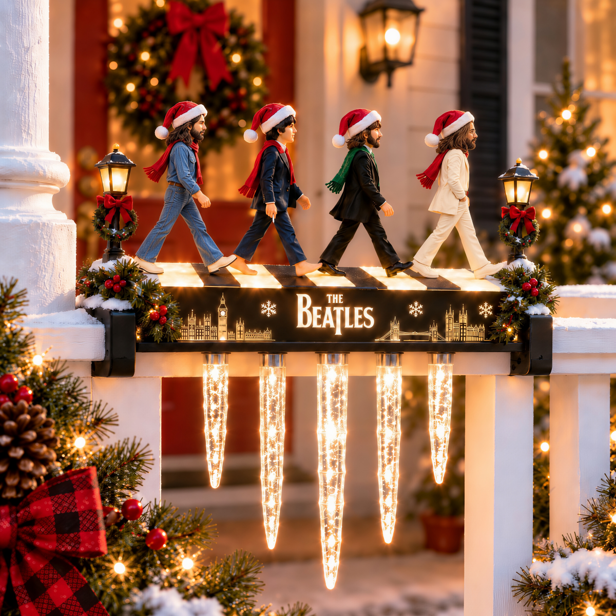🎸✨ The Beatles Abbey Road Legendary Icicle Light Decor