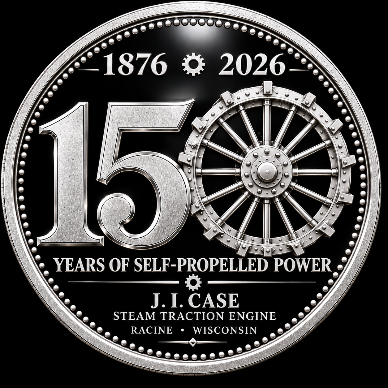 150 Years of Steam & Grit – 1876 J.I. Case Anniversary Legendary Commemorative Coin