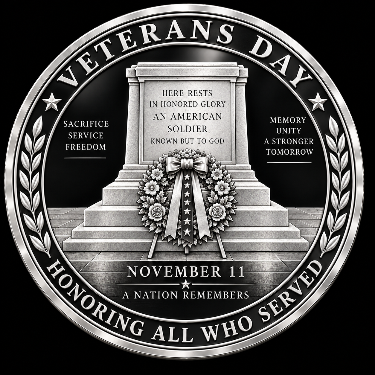 Veterans Day 2026 Special Tribute - 1926–2026 U.S. Tomb of the Unknown Soldier Centennial Legendary Commemorative Coin