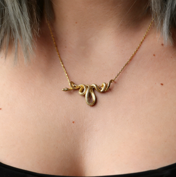 💛Serpent Grace Gold Necklace