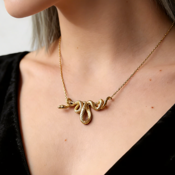 💛Serpent Grace Gold Necklace