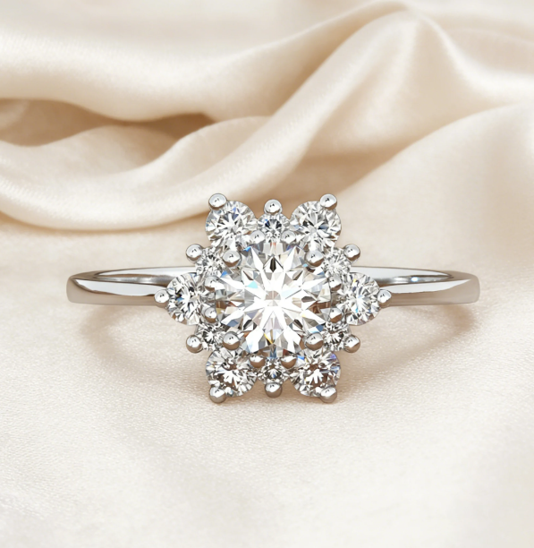 ❄️✨FrostBloom Snowflake Ring