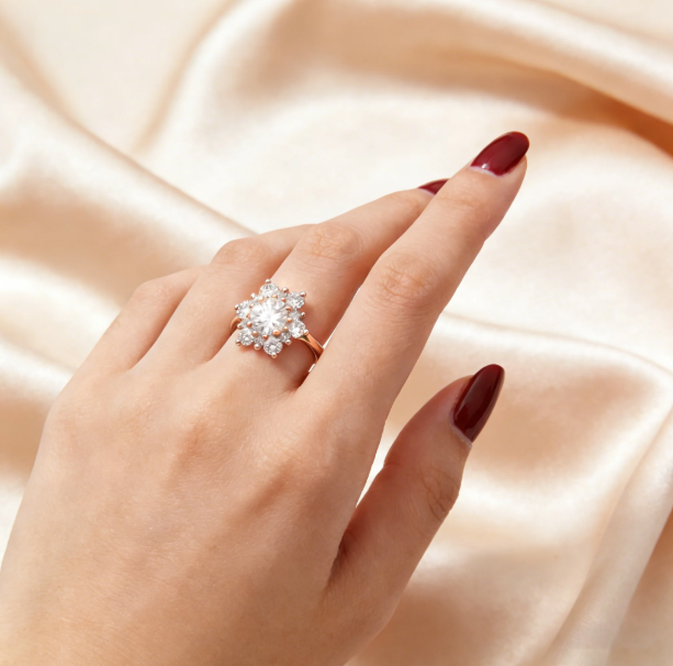 ❄️✨FrostBloom Snowflake Ring