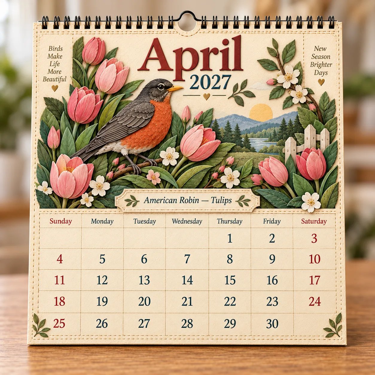 April American Robin Tulips