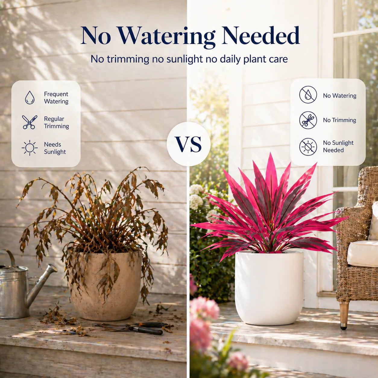 No Watering Needed