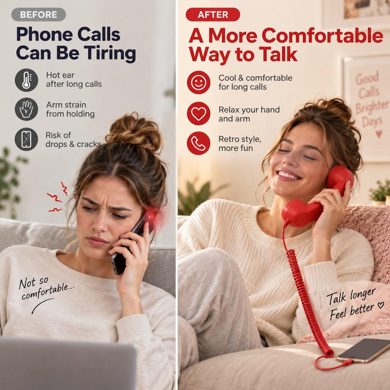 Retro phone handset product details