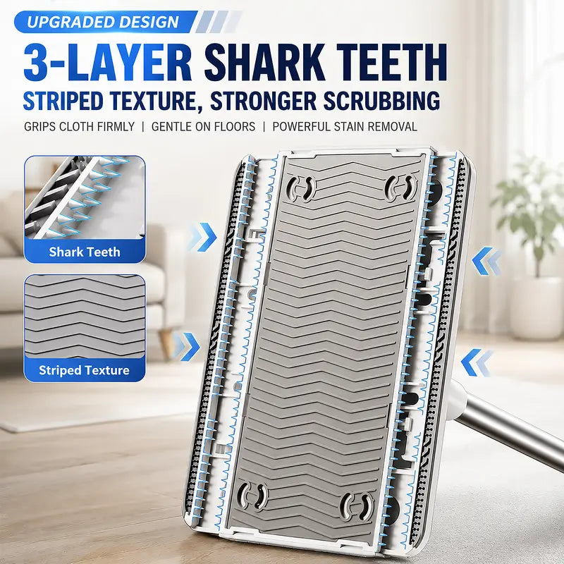 Textured gripping floor mop head