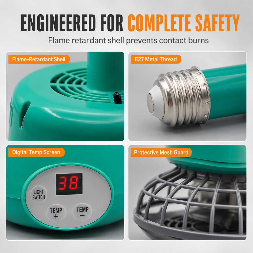 Brooder heater protective housing