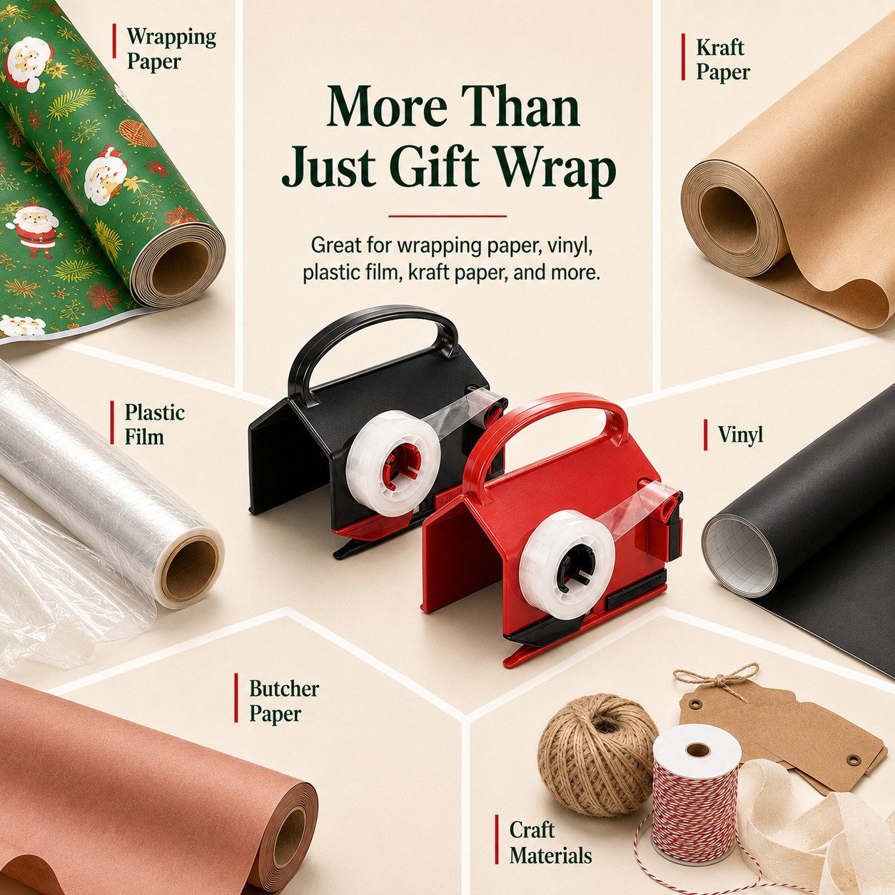 Wrapping paper cutter for different paper and craft materials