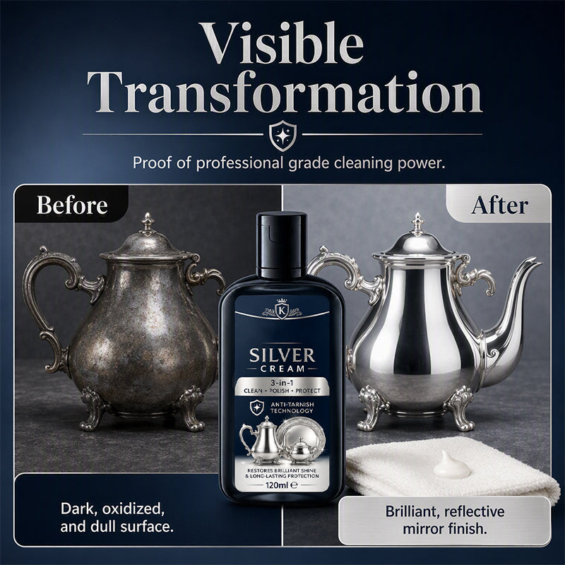 Gentle silver polishing cream