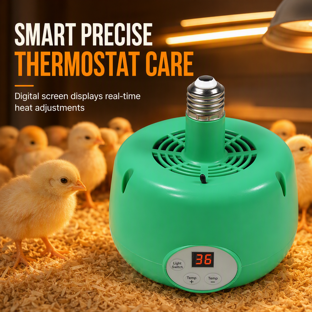 Digital temperature control brooder heater