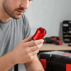 Compatible steel screwdriver used with magnetizer