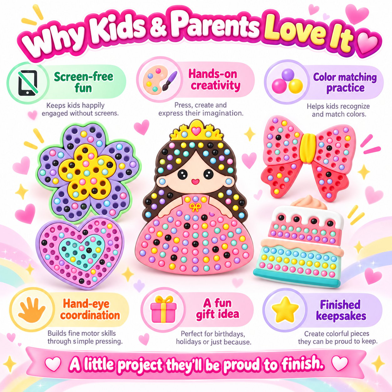 Benefits of hands-on DIY bead art for kids