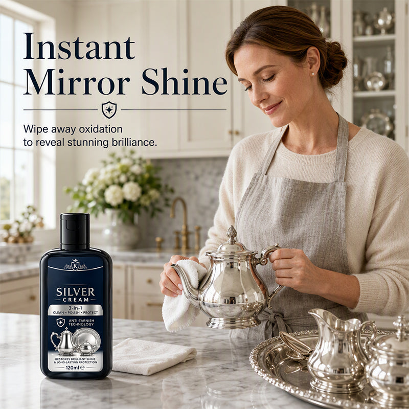 Instant shine silver polish