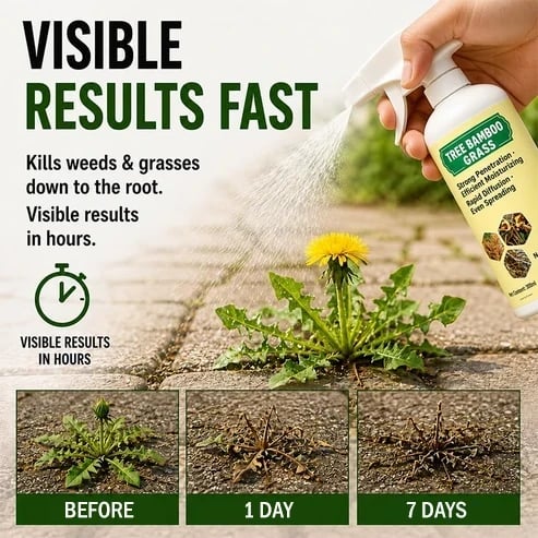 Cleaner yard appearance after unwanted weeds are cleared