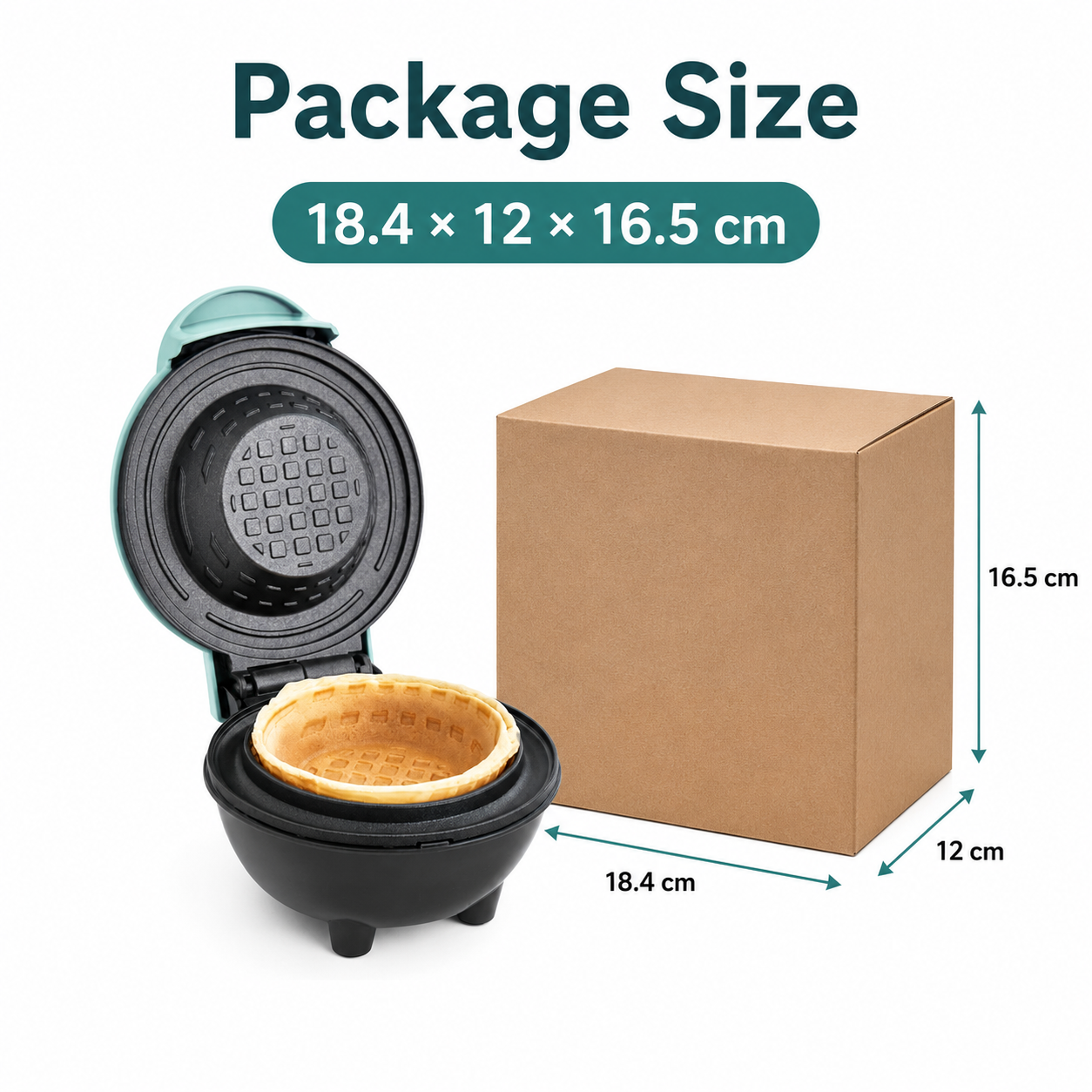 🧇 Electric Mini Waffle Bowl Maker