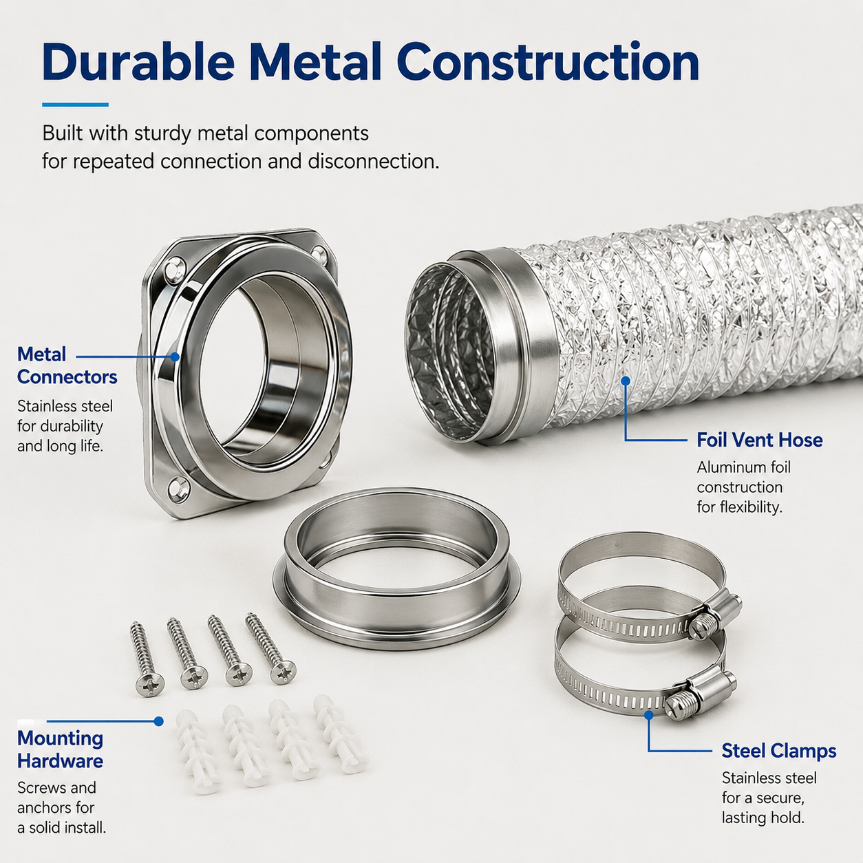 Magnetic Dryer Vent Quick-Connect Kit