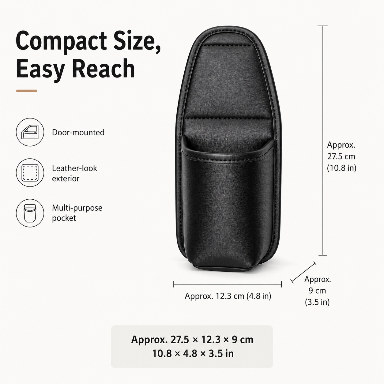 🥤 Car Door Cup Holder & Multi-Purpose Storage Pocket